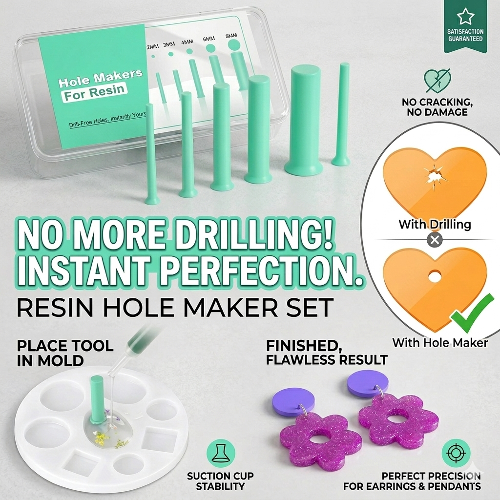 Resin Hole Maker Set 35PCS 7 S – Epoxy Uv Resin Kit recenzja i cena