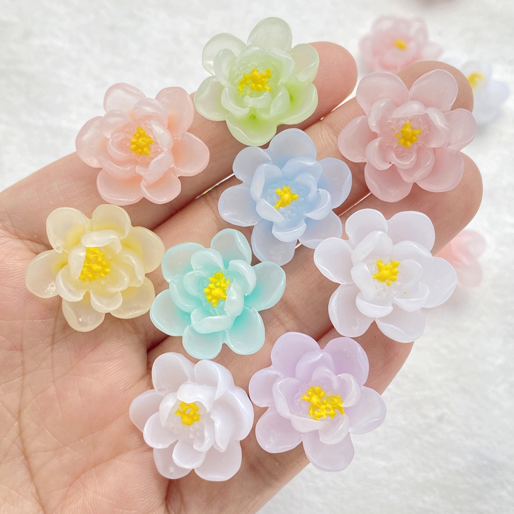 10Pcs New Cute Cartoon Flower  – Flower Preservation Resin recenzja i cena
