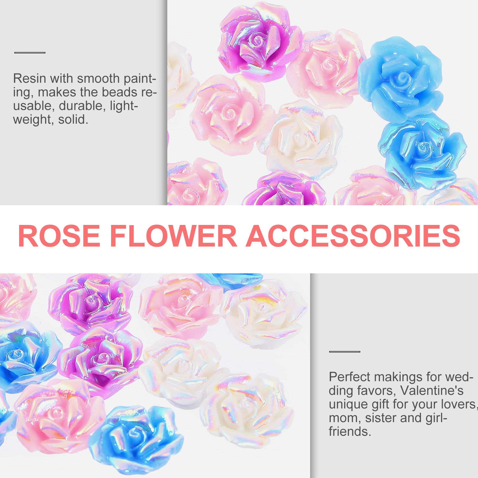 20Pcs Rose Flower Phone Case A – Resin Craft Supplies recenzja i cena