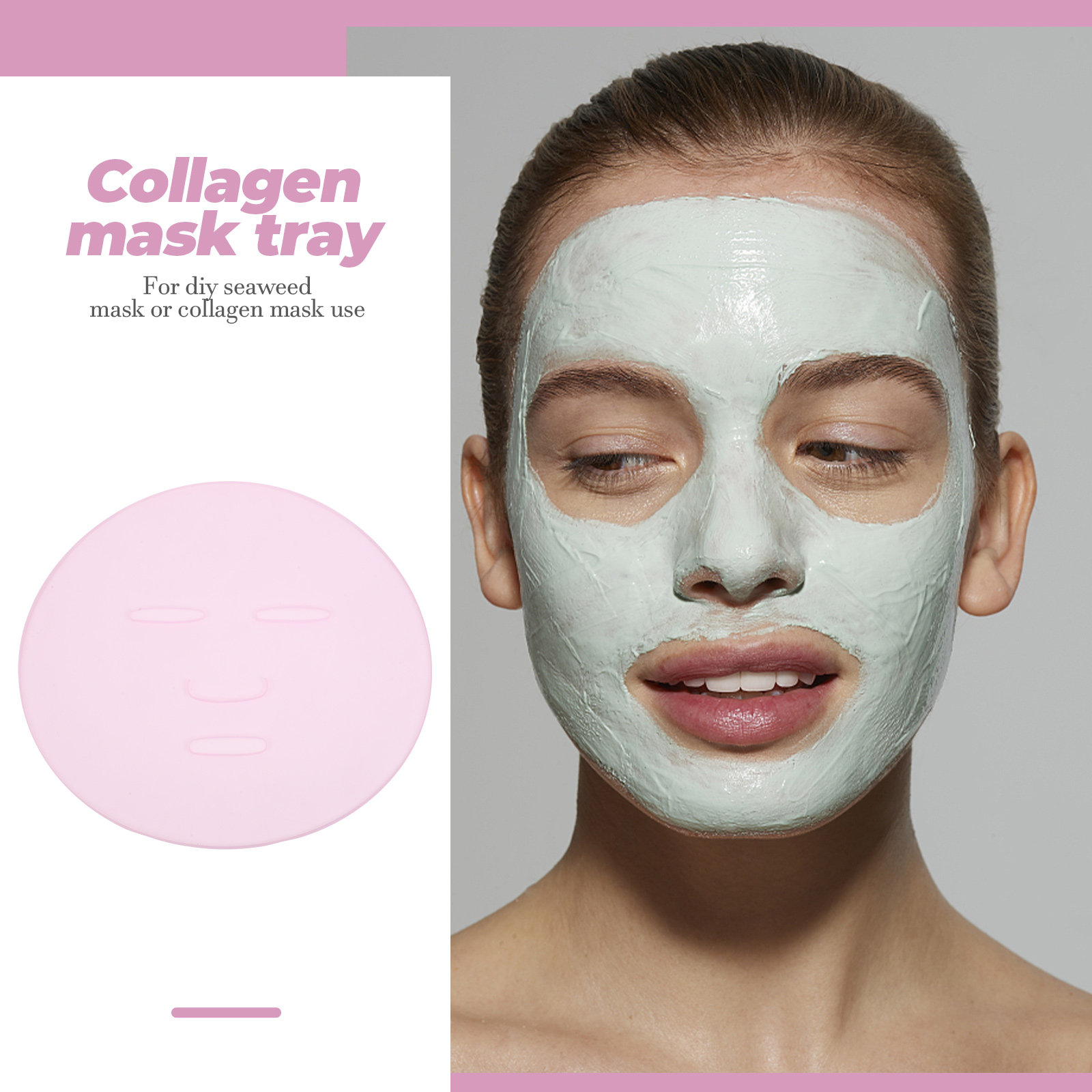 2Pcs DIY Seaweed Mask Mold Reu – Silicone Mold Tray recenzja i cena