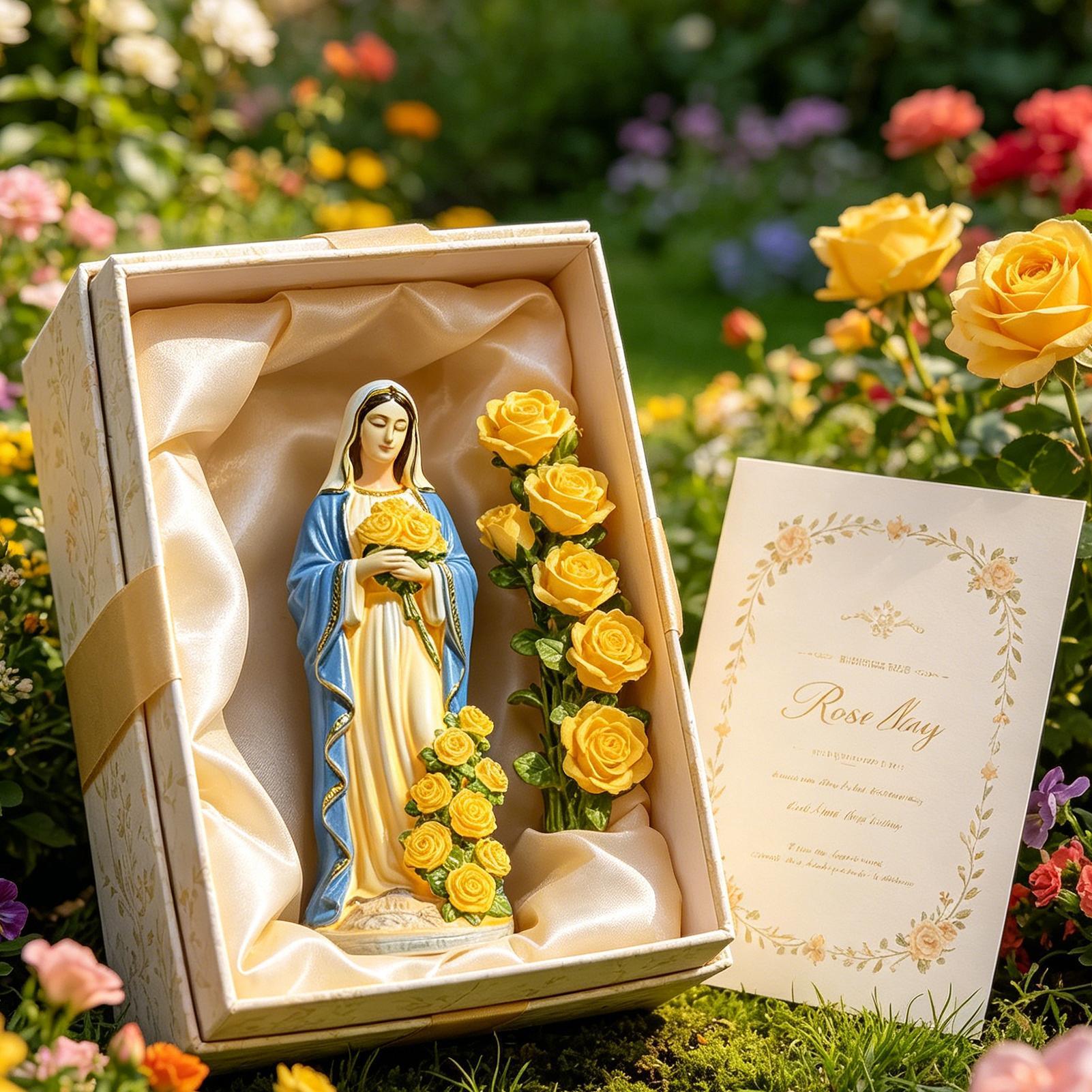 Virgin Mary Solar Statue Garde – Crafting Resin recenzja i cena