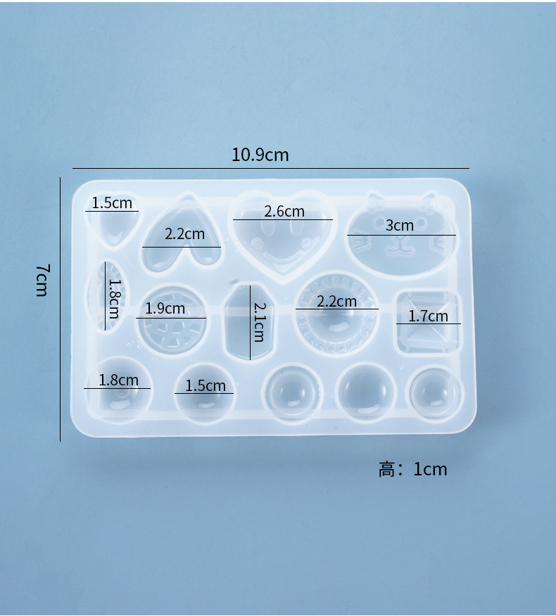 Irregular Geometric Love Heart – Flower Preservation Resin recenzja i cena