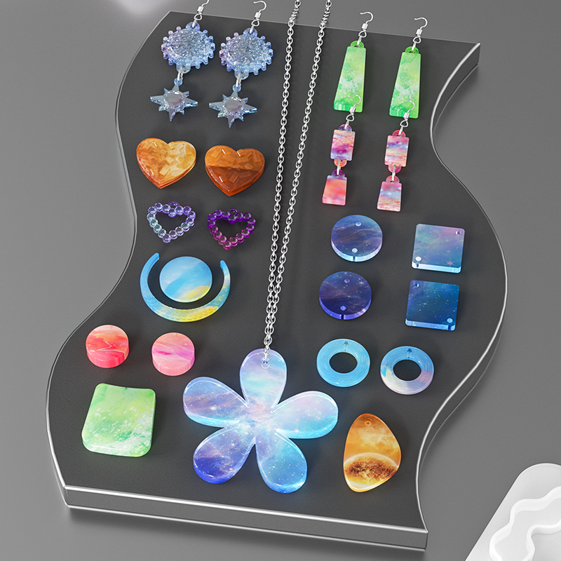 Irregular Geometric Love Heart – Flower Preservation Resin recenzja i cena
