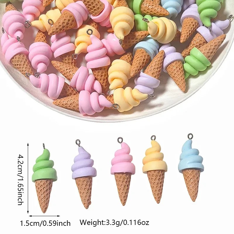 10Pcs Summer Fruit Ice Cream R – Resin Crafts Diy recenzja i cena