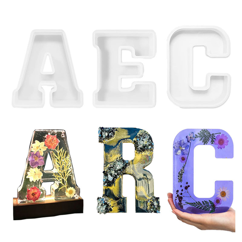 1pc A-Z Letter Silicone Molds  – Resin Craft Ideas recenzja i cena