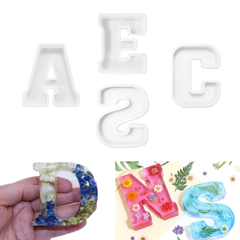 1pc A-Z Letter Silicone Molds  – Resin Craft Ideas recenzja i cena