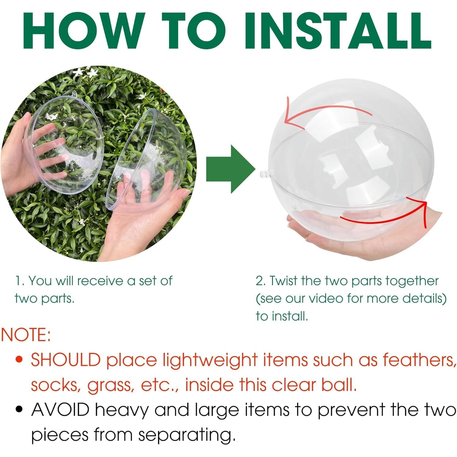 Fillable Clear Ornament Ball,  – Dome Mold Clear recenzja i cena
