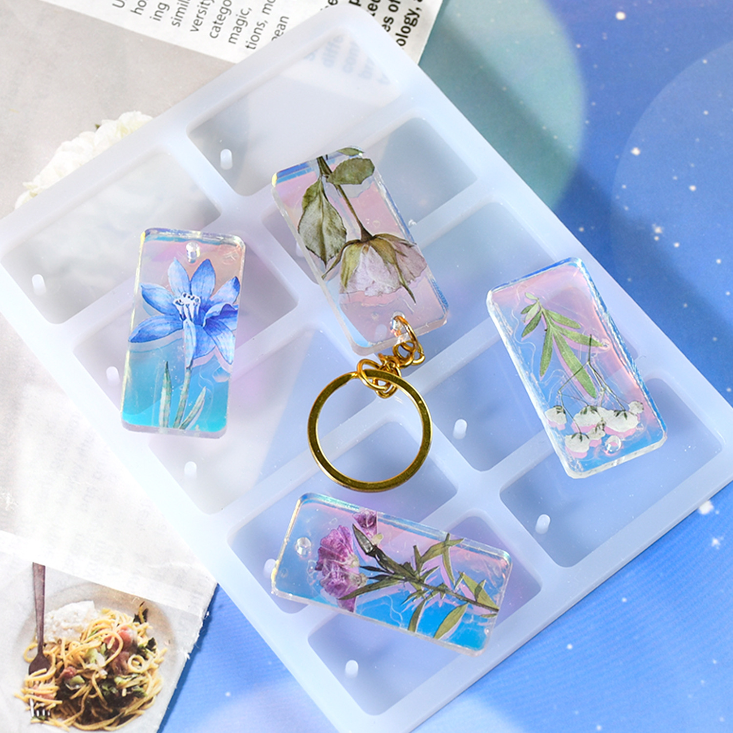 DIY epoxy resin mold 10-connec – Silicone Mold Tray recenzja i cena