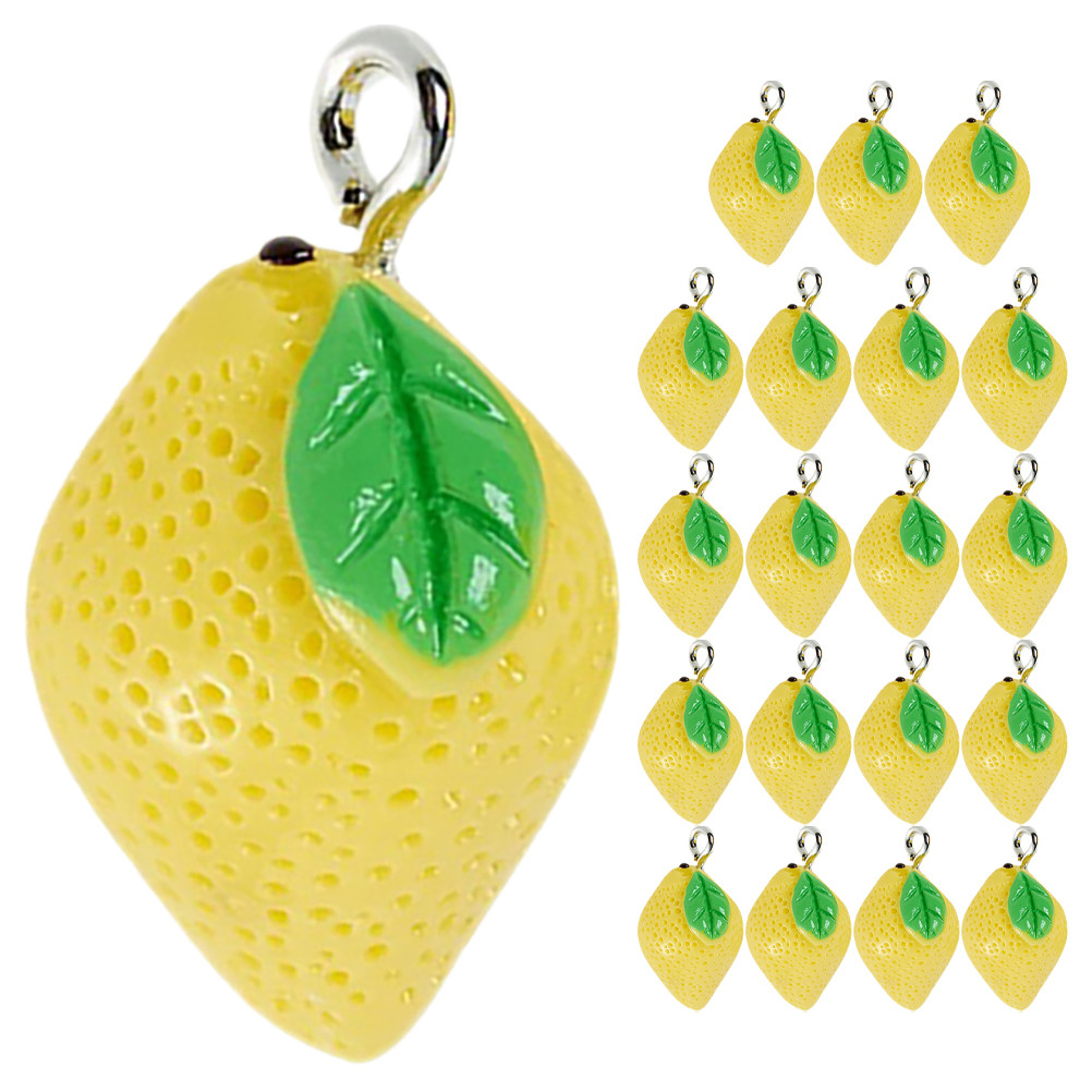 20Pcs Resin Lemon Charms Fruit – Resin Crafts Diy recenzja i cena