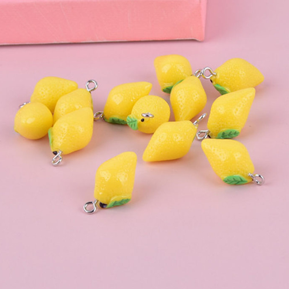 20Pcs Resin Lemon Charms Fruit – Resin Crafts Diy recenzja i cena