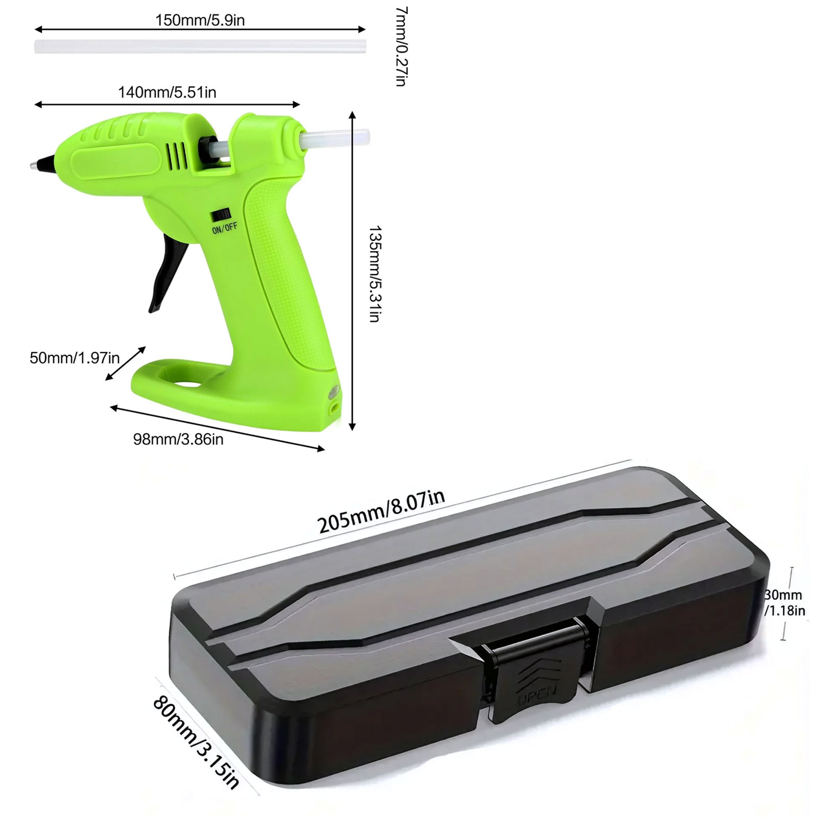 Cordless Hot Glue Gun (Fast-He – Heat Gun Small recenzja i cena