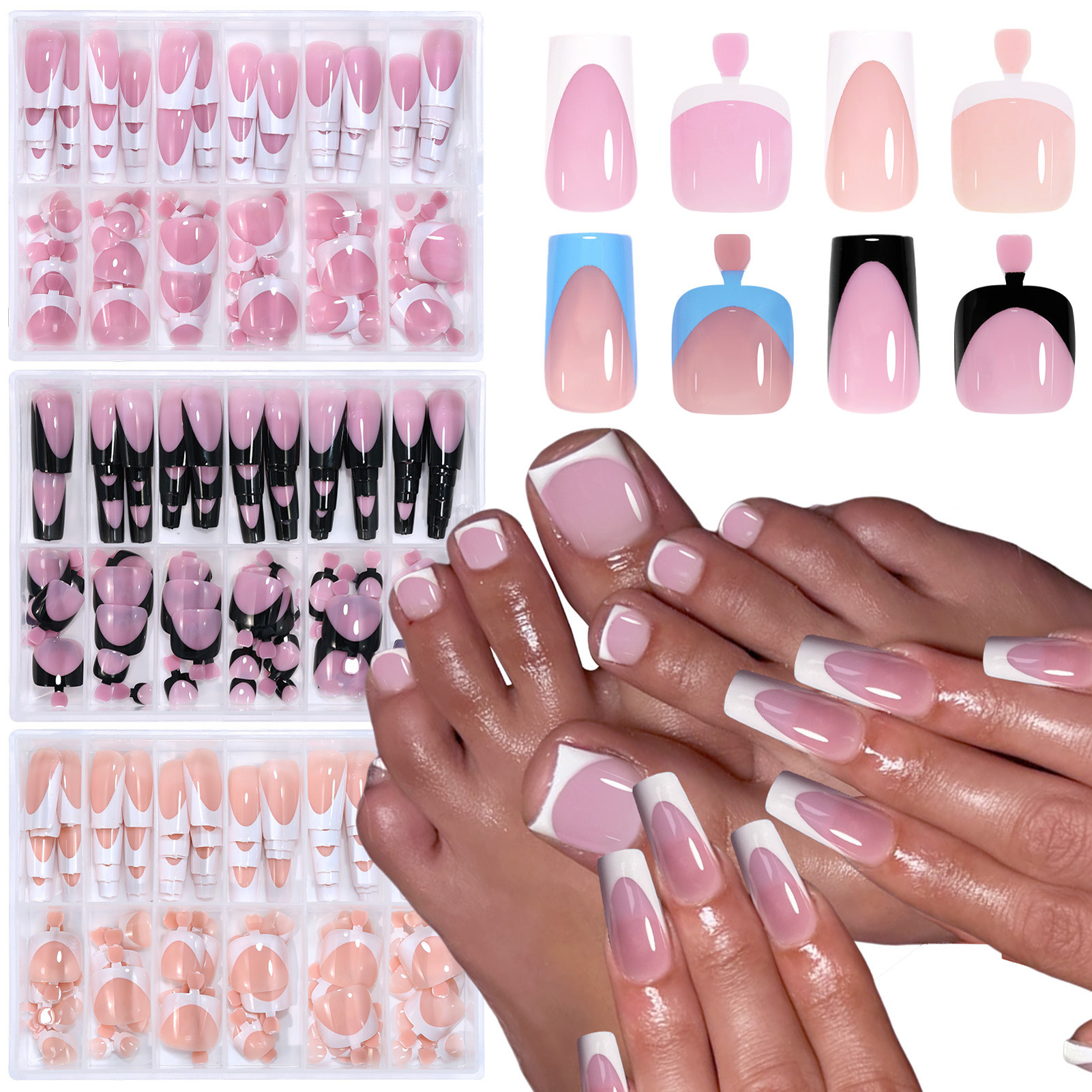 288PCS French Fake Nails Toena – Resin Craft Kit recenzja i cena