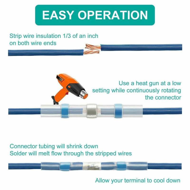 800pcs Solder Seal Wire Connec – Heat Gun Small recenzja i cena