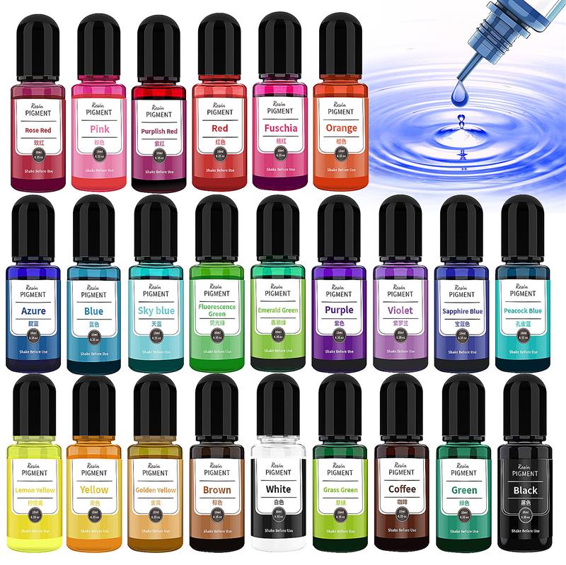 24 Color 10ml/Bottle Epoxy Res – Resin Dye Alcohol recenzja i cena