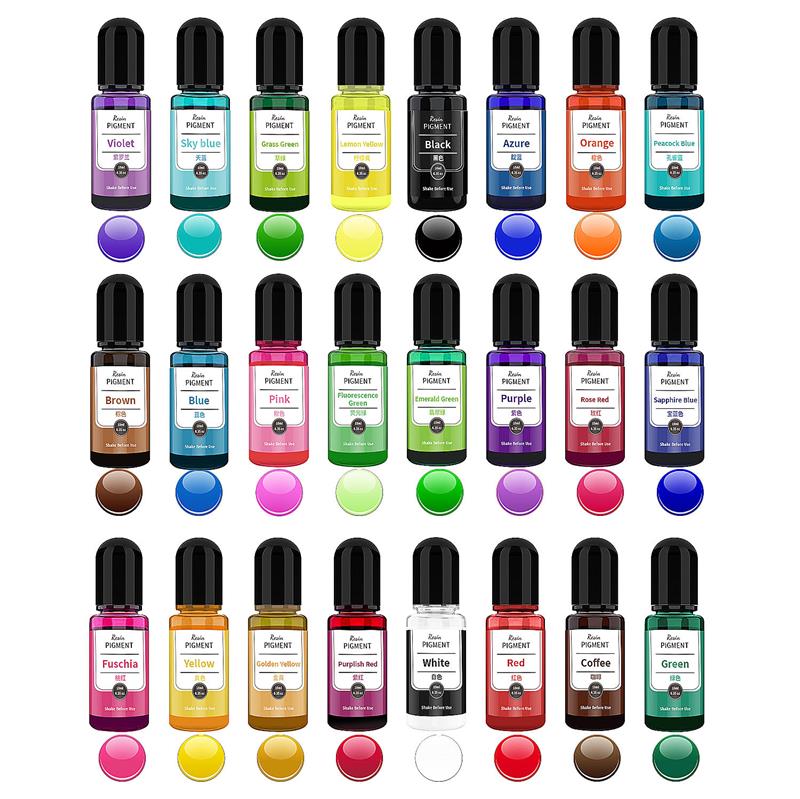 24 Color 10ml/Bottle Epoxy Res – Resin Dye Alcohol recenzja i cena
